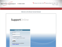 Tablet Screenshot of my.warnerconnect.com